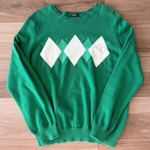 Women’s Preppy Izod Argyle Sweater